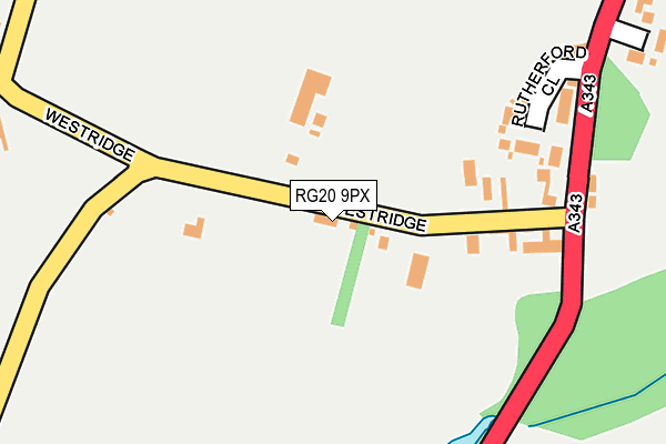 RG20 9PX map - OS OpenMap – Local (Ordnance Survey)