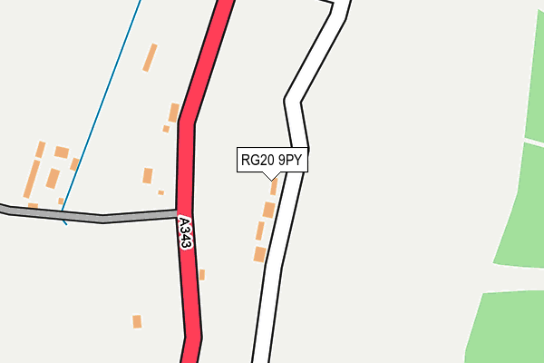 RG20 9PY map - OS OpenMap – Local (Ordnance Survey)