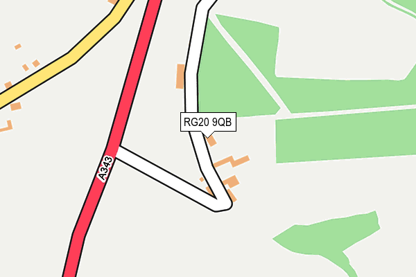 RG20 9QB map - OS OpenMap – Local (Ordnance Survey)