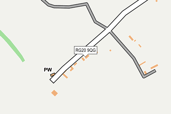 RG20 9QG map - OS OpenMap – Local (Ordnance Survey)