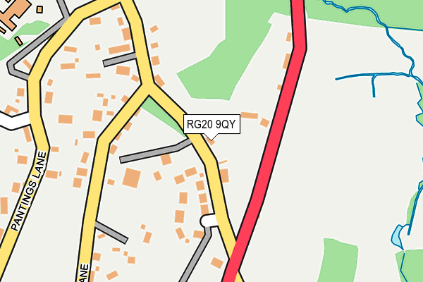 RG20 9QY map - OS OpenMap – Local (Ordnance Survey)