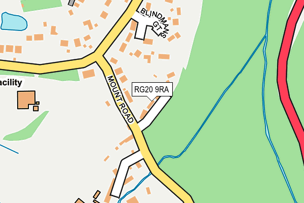 RG20 9RA map - OS OpenMap – Local (Ordnance Survey)