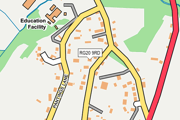 RG20 9RD map - OS OpenMap – Local (Ordnance Survey)