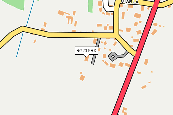 RG20 9RX map - OS OpenMap – Local (Ordnance Survey)