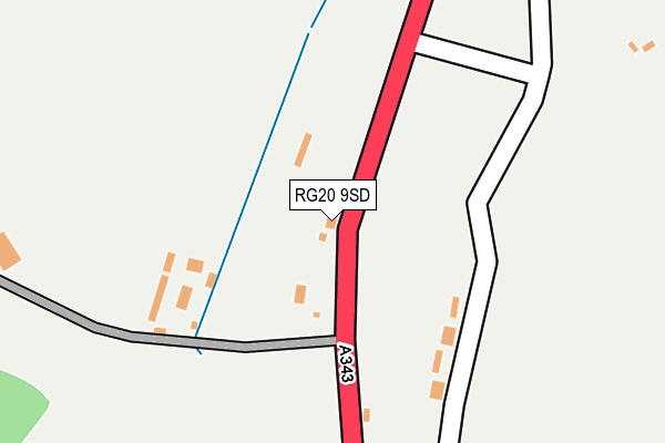 RG20 9SD map - OS OpenMap – Local (Ordnance Survey)