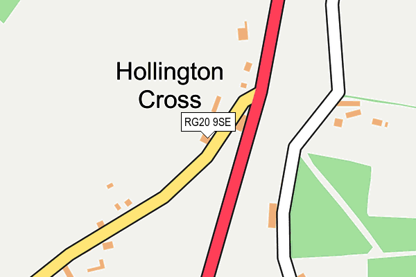RG20 9SE map - OS OpenMap – Local (Ordnance Survey)