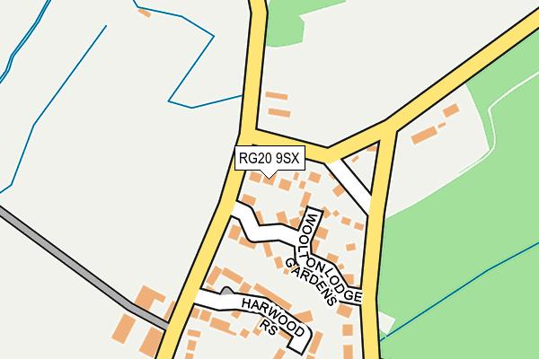 RG20 9SX map - OS OpenMap – Local (Ordnance Survey)