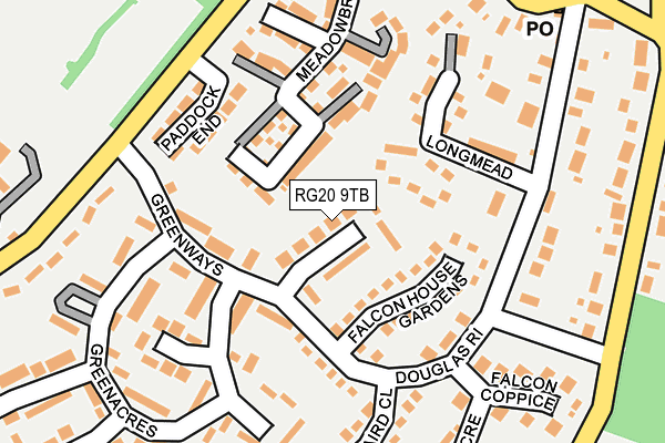 RG20 9TB map - OS OpenMap – Local (Ordnance Survey)