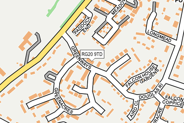 RG20 9TD map - OS OpenMap – Local (Ordnance Survey)