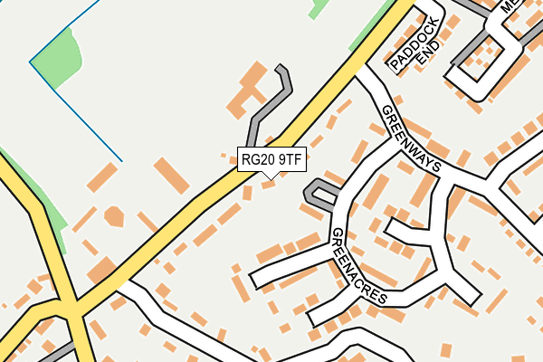 RG20 9TF map - OS OpenMap – Local (Ordnance Survey)
