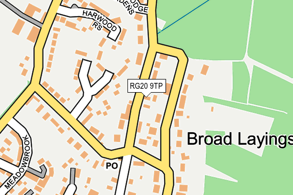 RG20 9TP map - OS OpenMap – Local (Ordnance Survey)