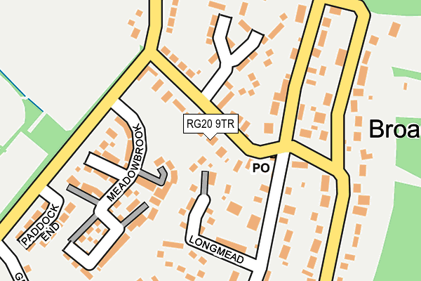 RG20 9TR map - OS OpenMap – Local (Ordnance Survey)