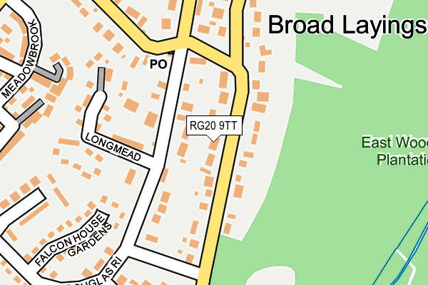 RG20 9TT map - OS OpenMap – Local (Ordnance Survey)
