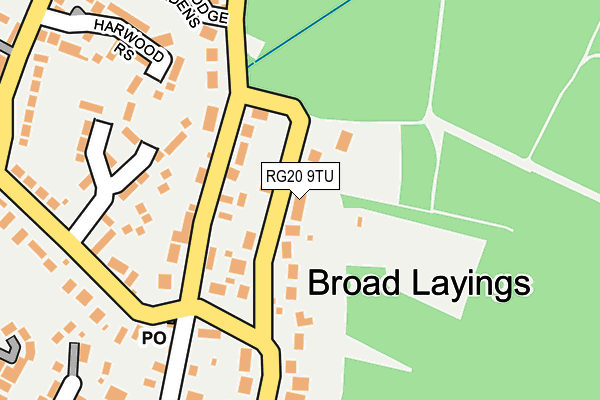 RG20 9TU map - OS OpenMap – Local (Ordnance Survey)