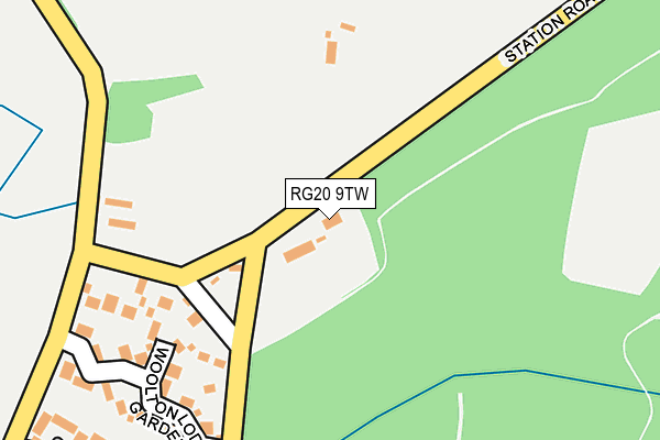 RG20 9TW map - OS OpenMap – Local (Ordnance Survey)