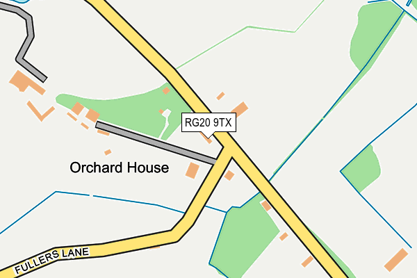 RG20 9TX map - OS OpenMap – Local (Ordnance Survey)