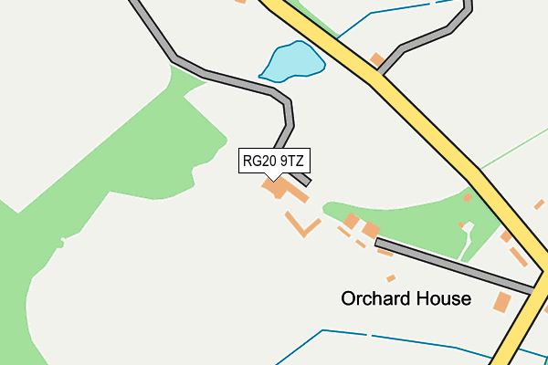 RG20 9TZ map - OS OpenMap – Local (Ordnance Survey)