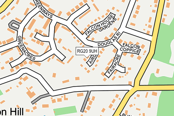 RG20 9UH map - OS OpenMap – Local (Ordnance Survey)