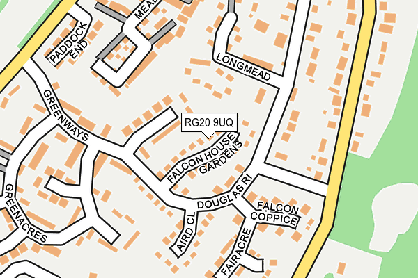 RG20 9UQ map - OS OpenMap – Local (Ordnance Survey)