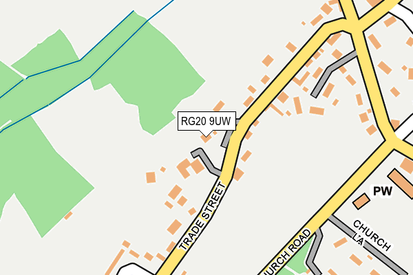 RG20 9UW map - OS OpenMap – Local (Ordnance Survey)