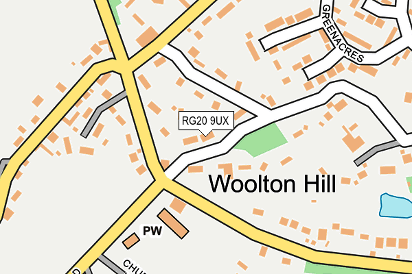 RG20 9UX map - OS OpenMap – Local (Ordnance Survey)