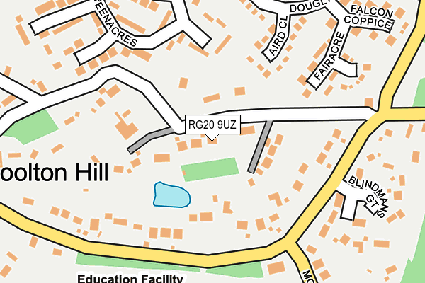 RG20 9UZ map - OS OpenMap – Local (Ordnance Survey)