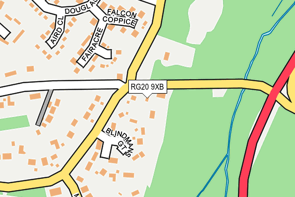 RG20 9XB map - OS OpenMap – Local (Ordnance Survey)