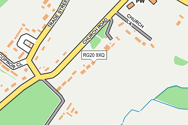 RG20 9XQ map - OS OpenMap – Local (Ordnance Survey)