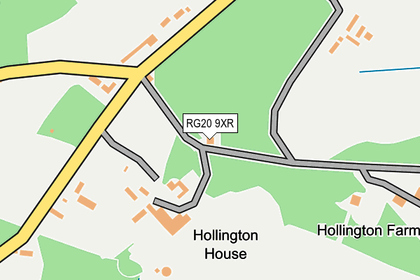 RG20 9XR map - OS OpenMap – Local (Ordnance Survey)