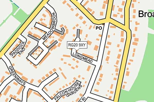 RG20 9XY map - OS OpenMap – Local (Ordnance Survey)