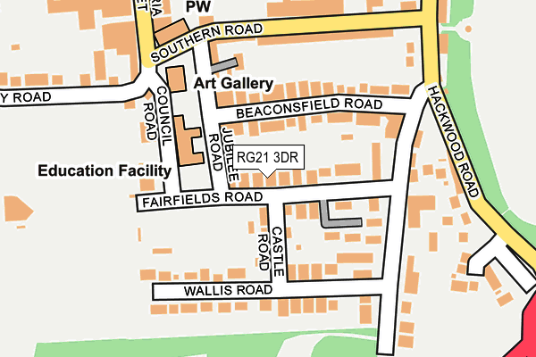 RG21 3DR map - OS OpenMap – Local (Ordnance Survey)