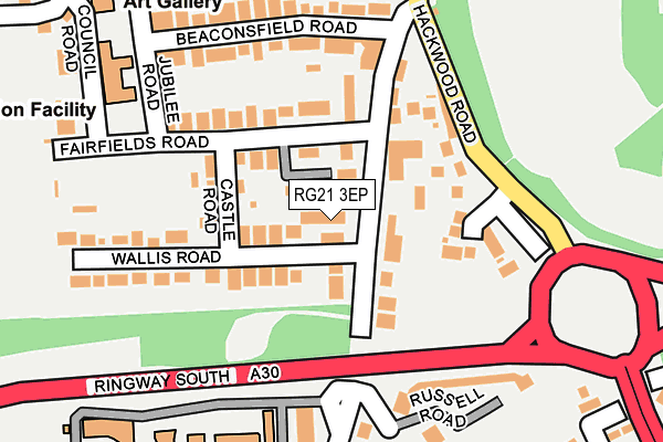 RG21 3EP map - OS OpenMap – Local (Ordnance Survey)