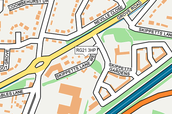 RG21 3HP map - OS OpenMap – Local (Ordnance Survey)