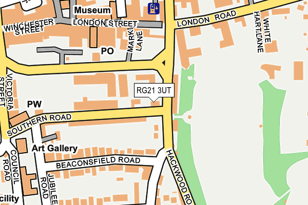 RG21 3UT map - OS OpenMap – Local (Ordnance Survey)