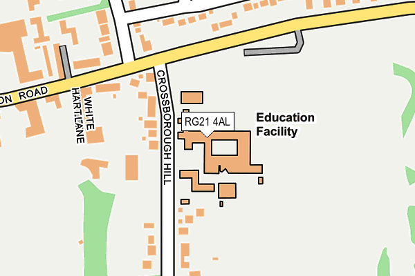 RG21 4AL map - OS OpenMap – Local (Ordnance Survey)