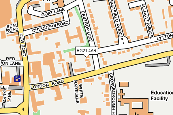 RG21 4AR map - OS OpenMap – Local (Ordnance Survey)