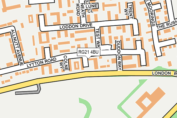 RG21 4BU map - OS OpenMap – Local (Ordnance Survey)