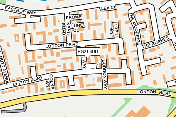 RG21 4DD map - OS OpenMap – Local (Ordnance Survey)
