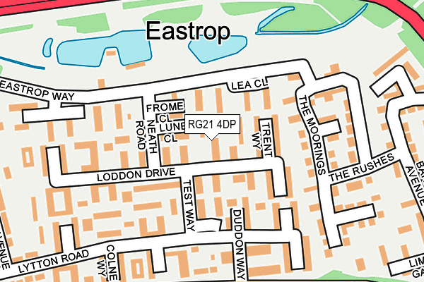 RG21 4DP map - OS OpenMap – Local (Ordnance Survey)