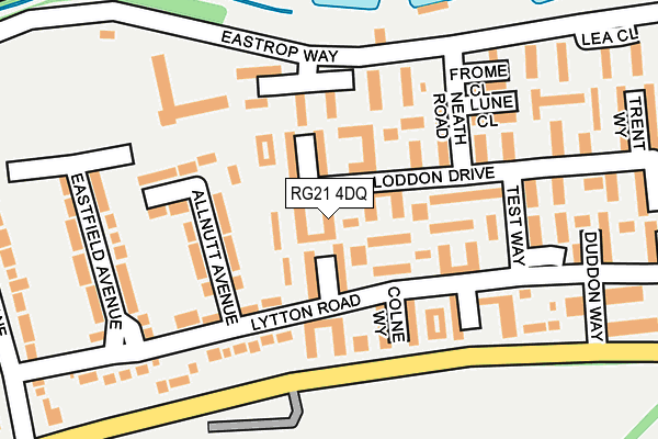 RG21 4DQ map - OS OpenMap – Local (Ordnance Survey)