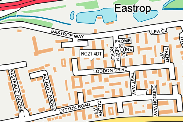 RG21 4DT map - OS OpenMap – Local (Ordnance Survey)