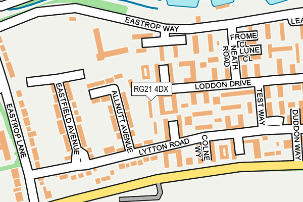 RG21 4DX map - OS OpenMap – Local (Ordnance Survey)