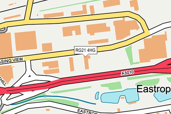 RG21 4HG map - OS OpenMap – Local (Ordnance Survey)