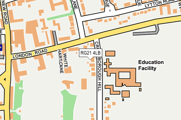 RG21 4LB map - OS OpenMap – Local (Ordnance Survey)