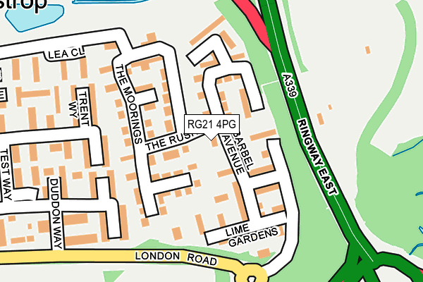 RG21 4PG map - OS OpenMap – Local (Ordnance Survey)