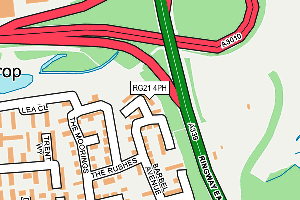 RG21 4PH map - OS OpenMap – Local (Ordnance Survey)