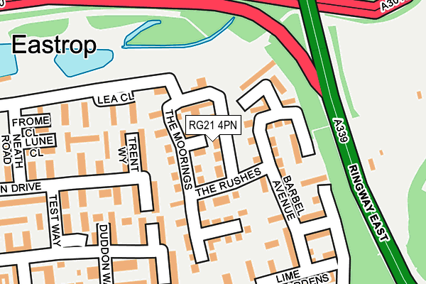 RG21 4PN map - OS OpenMap – Local (Ordnance Survey)