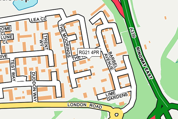 RG21 4PR map - OS OpenMap – Local (Ordnance Survey)