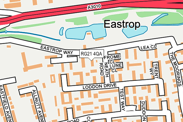 RG21 4QA map - OS OpenMap – Local (Ordnance Survey)