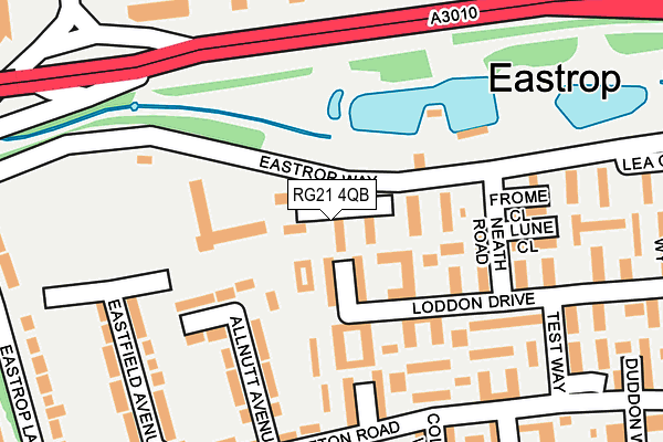 RG21 4QB map - OS OpenMap – Local (Ordnance Survey)